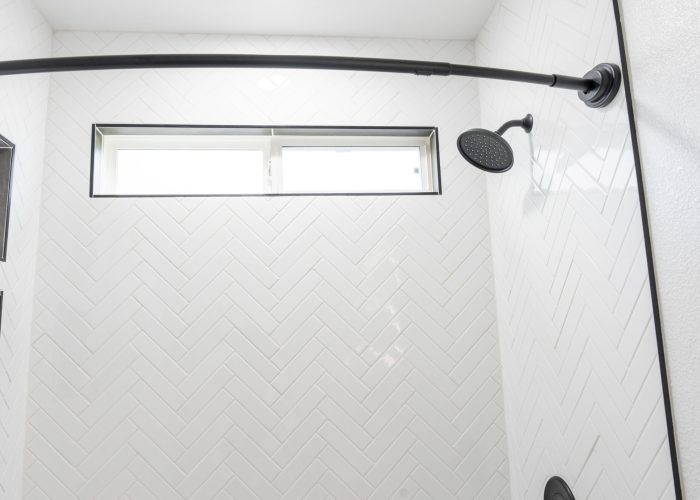 Finished Photo of a remodeled bathroom.